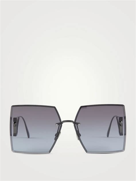 30Montaigne S7U Gray Square Sunglasses 